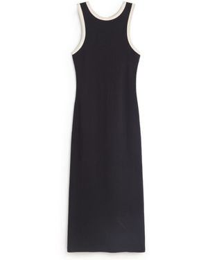 Thinking Mu Dress Slim Back Slit Doechi - Black