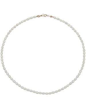 Lily & Roo Seed Pearl Choker - Metallic