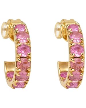 Native Gem Alchemy Colour Changing Mini Hoops - Pink