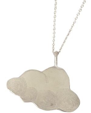 Lily Flo Jewellery Cloud 9 Necklace On Sterling - White