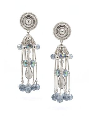 Jaredjamin Sixties Solar Sister Clip On Earrings - White
