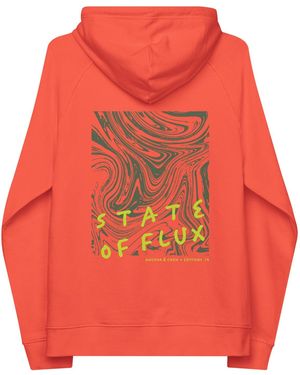 Anchor and Crew Burnt Seventeen State Of Flux Editions Organic Cotton Hoodie - Red