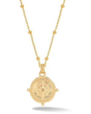 Dower & Hall Small True North Talisman Pendant - Metallic