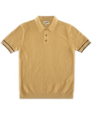 &SONS Trading Co Neutrals Dempsey Knitted Polo Tan - Natural