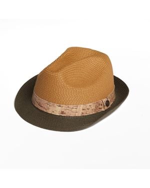 Dasmarca Hats Dasmarca Jenson Pre-Curved Brim Braided Hat - Brown