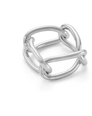 Cote Cache Chain Link Ring - Metallic