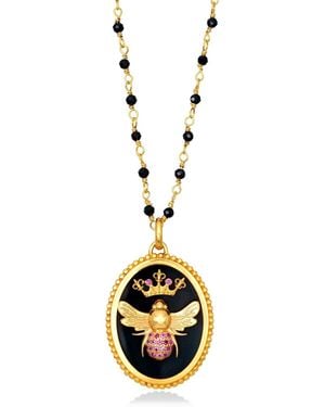 Myrto Katramadou Jewellery Queen Bee Ruby Necklace - Metallic