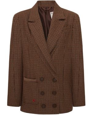 Pcfg Big Shoulder Blazer - Brown