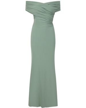 Celestine & Mae Primula Crossover Maxi Dress - Green