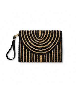 Nuvv Collection Handwoven Clutch Bag - Black