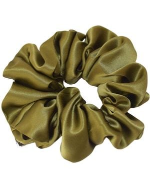 Sylk Maxi Silk Scrunchie - Green