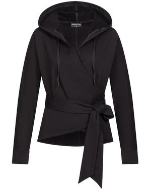 Marianna Déri Wrap Hoodie - Black