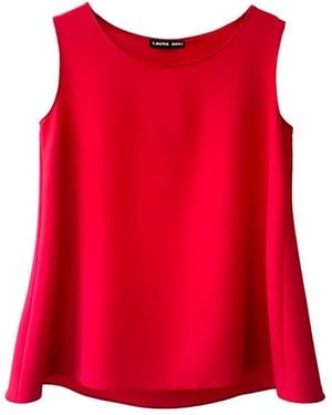 Laura Daili Fuchsia Flow Blouse - Red