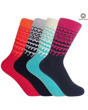 Peper Harow - Made in England Wave Socks Bundle - Red