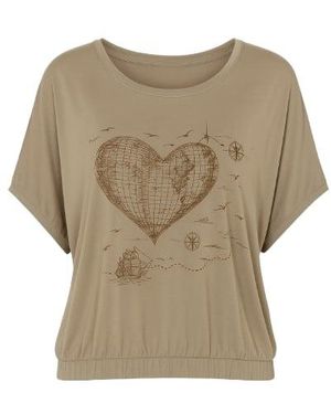 Conquista Printed Micromodal Top - Natural