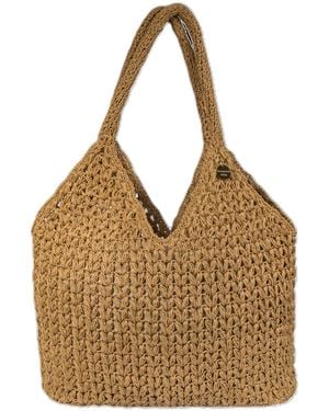 Springmoonatelier Raffia Beach Bag - Brown