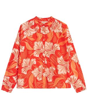 Inara Molokai Sunset Cotton Top - Red