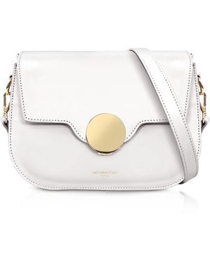 Le Parmentier San Pedro Leather Shoulder Bag - White
