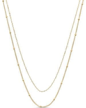 Esterah Layered Satellite Necklace - Metallic