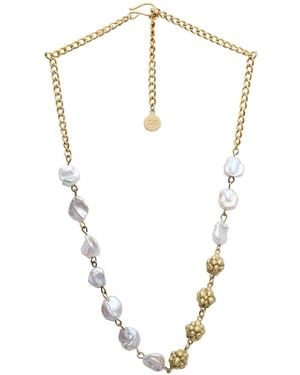 Zeworks Karr Pearl Necklace - Metallic