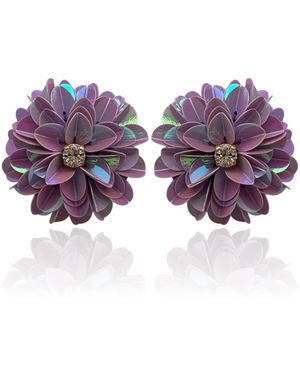 PINAR OZEVLAT Blossom Studs Lilac - Purple