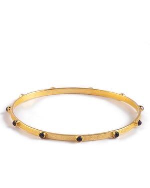 Goddess Charms Third Eye Chakra Bangle - Metallic