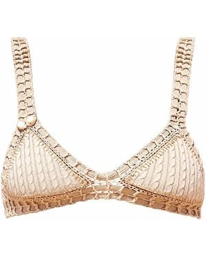 Luxsea Swimwear Neutrals Sardinia Sand Textured Crochet Bikini Top - Natural