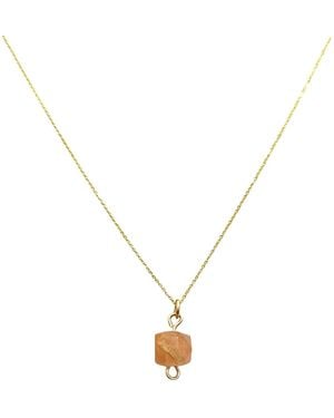 Bio-Trimmings Neutrals Brandt Dainty Extendable Necklace Blush Bio-Gem - Metallic