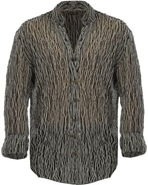 Zhenabia Astral Shirt Boho Resort Summer Shirt - Grey
