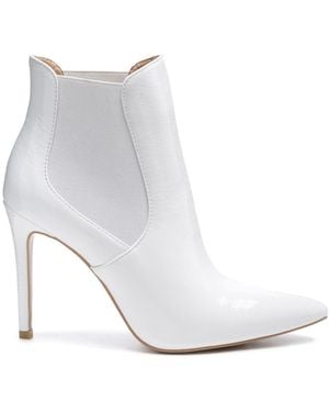 Rag & Co Molina High Heeled Chelsea Boot - White