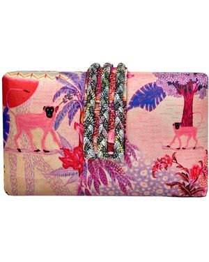 Simitri Faerie Braided Clutch - Pink