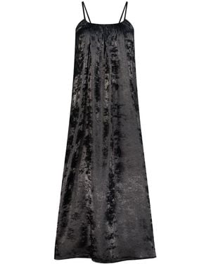 DHARA SHETH DUBAI Shadow Of Sequin Shimmer Spaghetti Strap Halloween Maxi Party Dress - Black