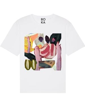Boutique Kaotique Mixed Feelings Organic Cotton T-Shirt - White
