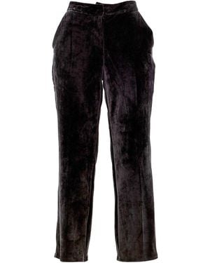 Maison Bogomil Plush Straight Trousers - Black