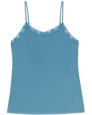 Uwila Warrior Soft Silk Lace Camisole - Blue