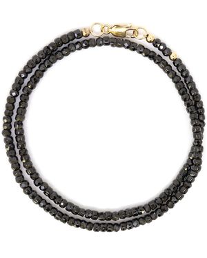 Shar Oke Spinel & 14K Solid Wrap Bracelet - Metallic