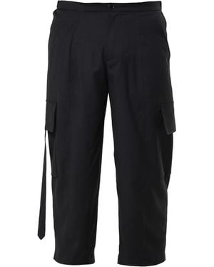 Metamorph Cropped Cargo Trousers - Blue