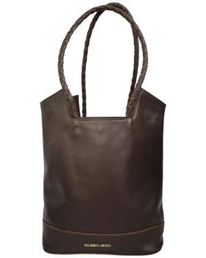 Lauren Reed Co The Carmen Leather Tote Bag - Brown