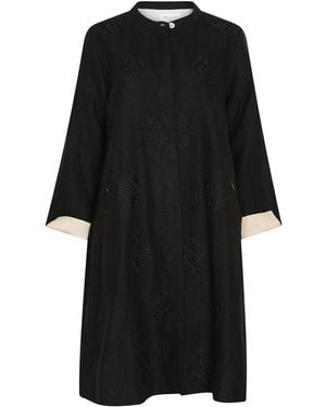 NoLoGo-chic Super Mix Coat Dress - Black
