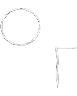 Heather Hawkins Jewelry Circle Stud Earrings - White