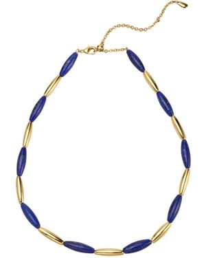 Retro Chic Ishtar Goddess Necklace - Blue