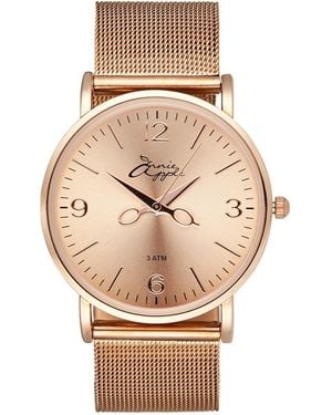 Bermuda Watch Company Annie Apple Alore Mesh Hairdresser Scissor Hands Watch - Metallic