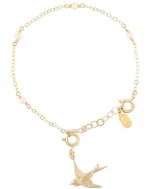 Inari Jewellery Tinsel Bracelet Freshwater Pearls - Metallic