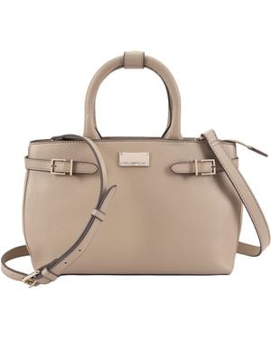 Paul Costelloe Arie Leather Crossbody Bag - Natural