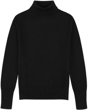 Loop Cashmere Cashmere Polo Neck Sweater - Black
