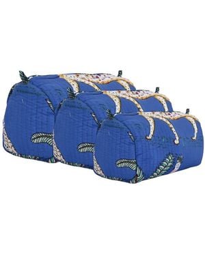 Conscious Yoga Collective The Jungle Three Piece Travel Set - Blue