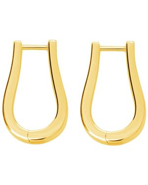 Lucy Quartermaine Petal Hoops Medium - Metallic