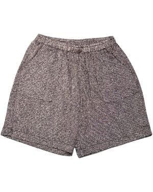 Lindsay Nicholas New York Disco Glitter Shorts - Grey