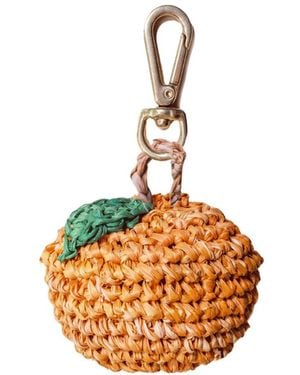 LIKHÂ Citrus Burst Raffia Bag Charm - Metallic