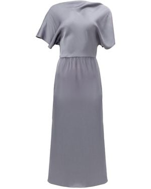 Forever Young the label Cecilia Midi Satin Dress - Gray